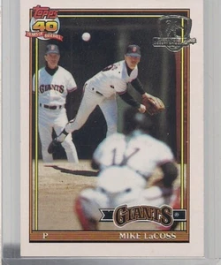 1991 TOPPS DESERT SHIELD MIKE LACOSS  GIANTS - Picture 1 of 2