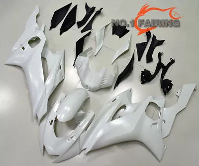Kit de carenado de inyección ABS sin pintar carrocería para Yamaha YZF R6 2017 2018 blanco Foto 1 de 4