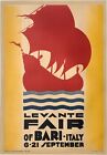 Original Vintage Poster Levante Fair Bari Italy Italian Art Deco Travel 1930 Ol