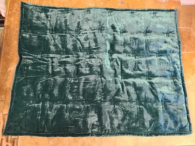 West Elm "Faux Silk - Emerald Green Quilted" Standard Sham - Image 1 of 4