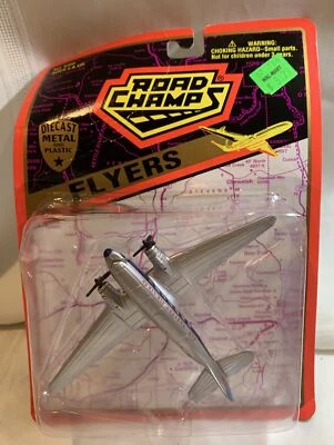 De colección Road Champs Flyers Douglas C-47 Eastern Air Lines Diecast Metal Nos Foto 1 de 4