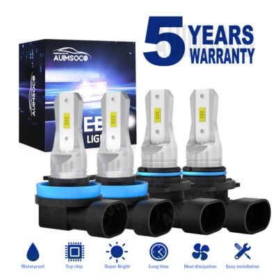 For Kenworth T370 T660 T680 T880 Truck 2014-2020 LED Headlights Hi/Low Bulbs Kit - Image 1 of 4