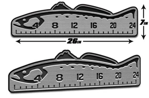 Fish Ruler 24” Measuring | Peel & Stick - SeaDek Marine EVA Mat - SG/B Trout - Picture 1 of 9