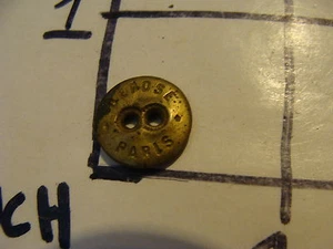Original Vintage button: EARLY--DEPOSE PARIS - Picture 1 of 2