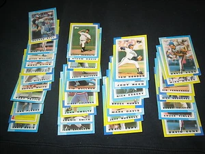 LOT (34) ASSORTED 1990 TOPPS MINI GENUINE AUTHENTIC COLLECTIBLE BASEBALL CARDS - Picture 1 of 5