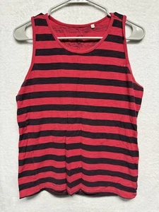 Mens Tank Top Red Striped XS G by Guess - Picture 1 of 8