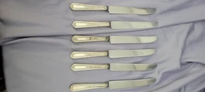 Holmes & Edwards ROMANCE 6 French Hollow Knives 9" Silverplate Flatware 1925 - Picture 1 of 4