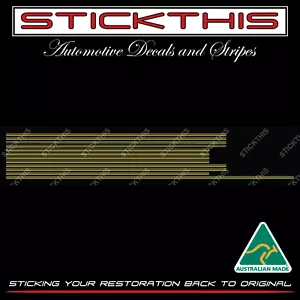 Holden VH SL/X SLX SL X Double Pinstripes Decals Stripes Stickers - Gold - Bild 1 von 2