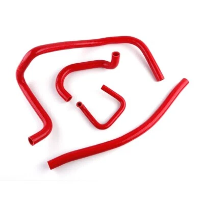 FOR 1996-2001 ARCTIC CAT 400 454 500 4X4 SILICONE COOLANT RADIATOR HOSE KIT RED - Image 1 of 4