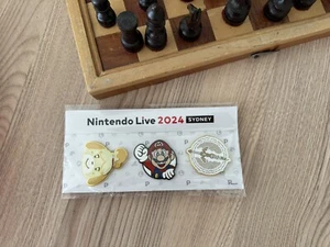 Nintendo Live Event Sydney 2024 Limited Exclusive Pin Set New Sealed Rare HTF - Picture 1 of 1