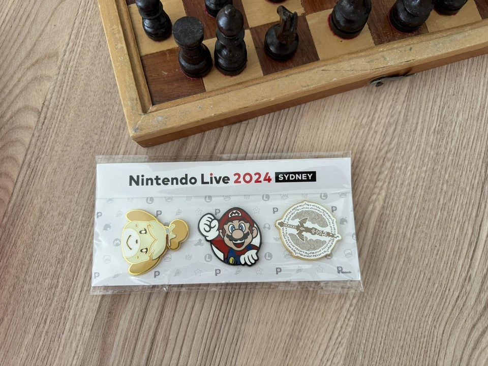Nintendo Live Event Sydney 2024 Limited Exclusive Pin Set New Sealed Rare HTF - Image 1 of 1
