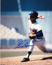 BUZZ CAPRA   NEW YORK METS   ACTION SIGNED 8x10