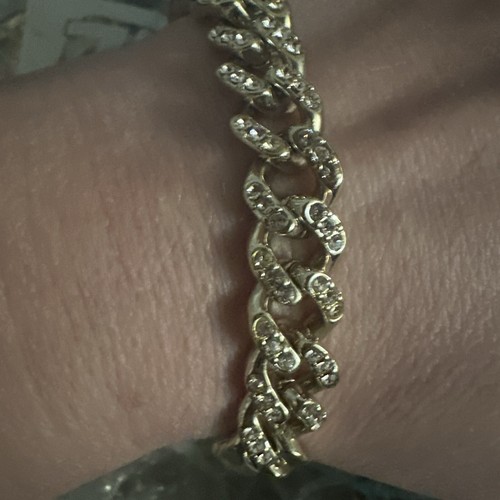 BRACCIALE CATENA A CATENA INTRECCIATA FIRMATO GIVENCHY G DOPPIO CORDOLO FIRMATO