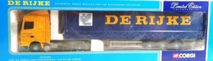 Corgi 13204 DAF XF Space Cab W/Curtainside Trailer - De Rijke 1/50 Limited MIB - Picture 1 of 1