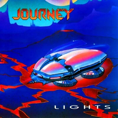 JOURNEY Lights BANNER HUGE 4X4 Ft Fabric Poster Tapestry Flag album cover art - Image 1 of 3