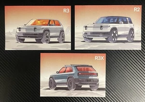 Rivian R2/R3/R3X Reveal Official Concept Art Sketch Post Card Set (6x4) - Picture 1 of 5