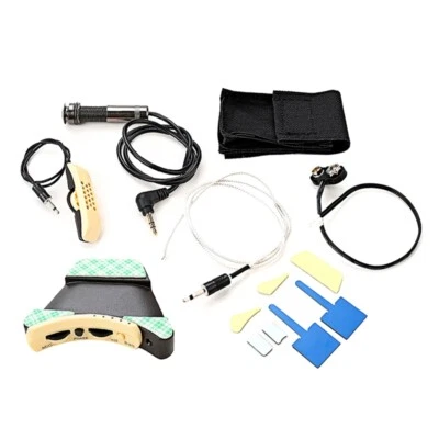 Folk Guitar Pickup Microphone Sound Hole Equalizers for Acoustic Guitar Violin - Image 1 of 4