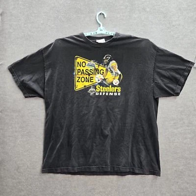 Camisa DE COLECCIÓN Pittsburgh Steeler Hombres 2X Reebok No Passing Zone Troy Polamalu Y2K Foto 1 de 4