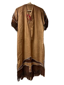 VINTAGE 40s 50s Native American Indian costume dress *See Description - Picture 1 of 12