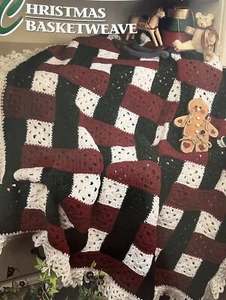 CROCHET Annie’s Afghan Quilt Club ~ “Christmas Basket Weave” ~ PATTERN ~ - Bild 1 von 2