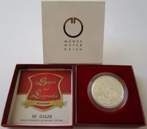 Austria 10 Euro 2009 Legends "Richard Löwenherz" Silver Proof - Picture 1 of 3