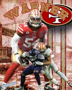 Impression lithographique 49ers de San Francisco de Fred Warner 2023 - Photo 1/1