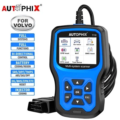 AUTOPHIX OBD2 Diagnosegerät All System Code Reader SRS EPB TPMS Scan Für Volvo - Bild 1 von 4