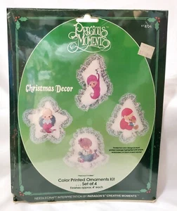 Paragon Momenti Preziosi 4 BUSTINE ORNAMENTI NATALE kit cucito ricamo artigianale - Foto 1 di 4