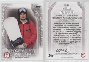 2018 Topps US Olympic & Paralympic Team and Hopefuls Silver Mike Minor Rookie RC