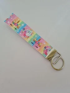 Unicorn print key fob wristlet - Picture 1 of 1