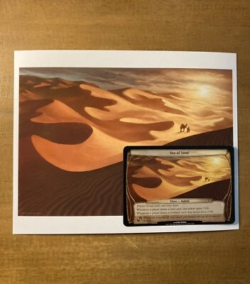 MTG✨SEA OF SAND ART PRINT & CARD✨Planechase NM/M 2009 J. Nelson MTG Artwork - Image 1 of 4