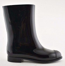 chanel short rain boots