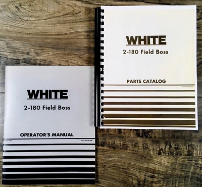 White 2-180 Field Boss Tractors Parts Operators Manual Set Catalog Owners Book - Image 1 of 4