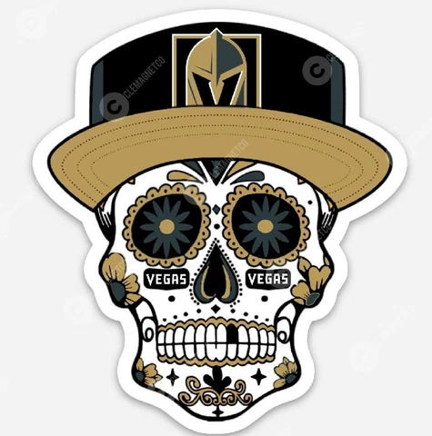 Las Vegas Golden Knights Sugar Skull MAGNET - NHL Champions Nevada Cover