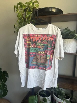 Camiseta Teepee Town Kiowah 1992 arte tribal indio nativo americano Foto 1 de 4