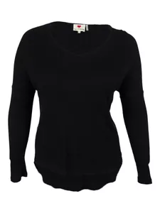 One Clothing Juniors' Thermal Hi-Low Tunic Top - Picture 1 of 8