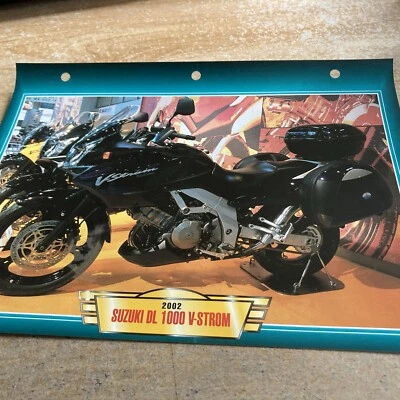 Suzuki DL1000 V-Strom 2002 1000 DL Form Card Motorbike Passion Collection Atlas - Image 1 of 2