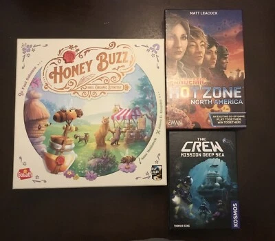 Juegos de mesa Honey Buzz, Crew Mission Deep Sea & Pandemic Hot Zone: North America Foto 1 de 4