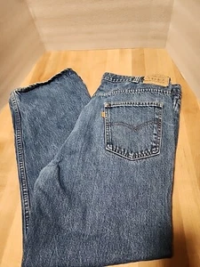Vtg 70s 80s Levis Orange Tab 517 20517-0217 Denim Jeans Flare Bootcut USA 42x30 - Picture 1 of 9