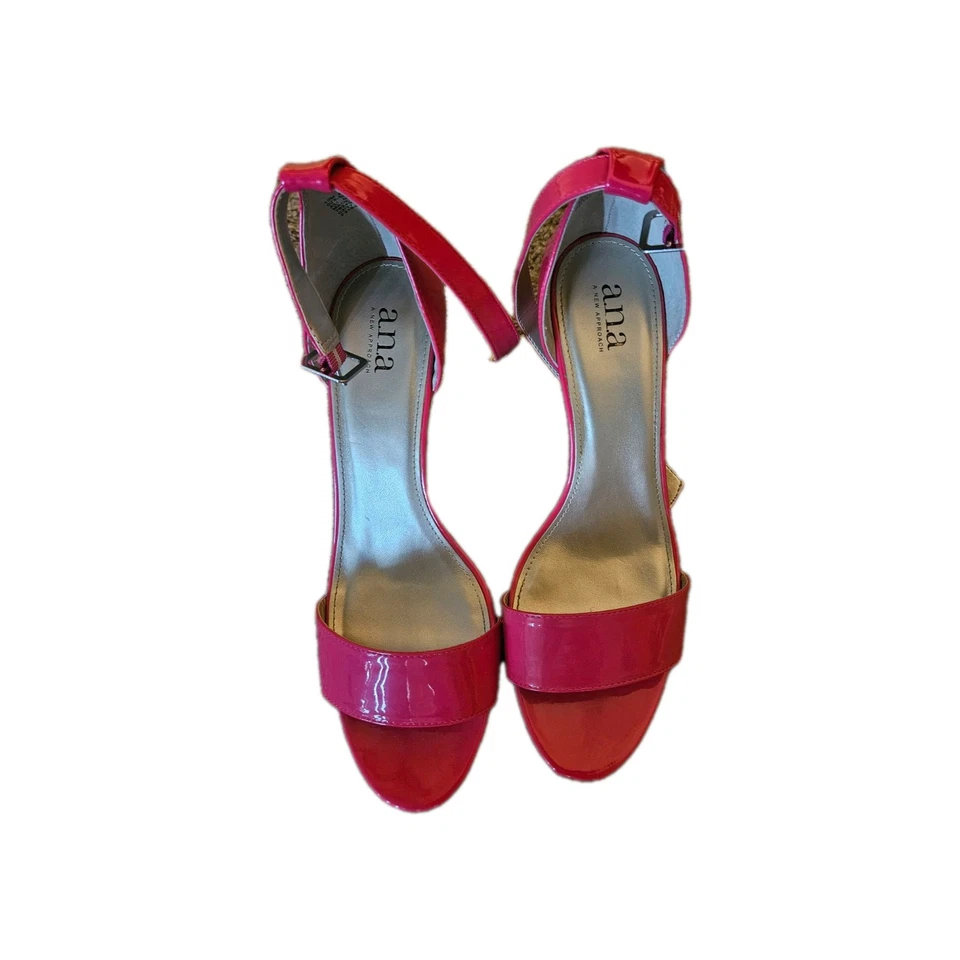Sandalias de tacón Ana A New Approach rosa talla 10M para mujer punta abierta correa al tobillo Foto 1 de 4