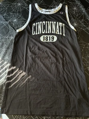 Cincinnati Bearcats 1819 Champion Black Sleeveless Jersey Tank Top Men's M - Image 1 of 4