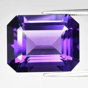 💎 13.96ct 17.7x14mm VS Octagon Natural Purple Amethyst - Unheated, Africa Gem - Picture 1 of 4