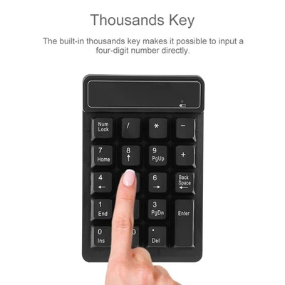 Digital 19 Suspension Keys Comfortable Typing Wireless Numeric Keypad For Touch - Image 1 of 4