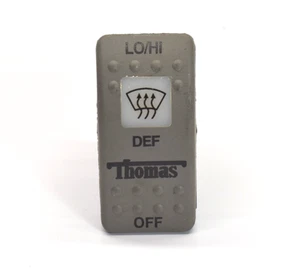 Thomas Rocker Switch 52005580 Defroster On Off 20A 12V Gray - Bild 1 von 4