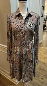 $425 Kate Spade Soiree Polka Dot Smocked Dress Size 4 - Picture 1 of 6