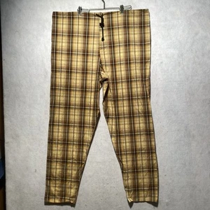VTG SKIDZ PLAID BAGGY PANTS 80s 90s SKATER DRAWSTRING TAPERED ONE SIZE USA Punk - Picture 1 of 8
