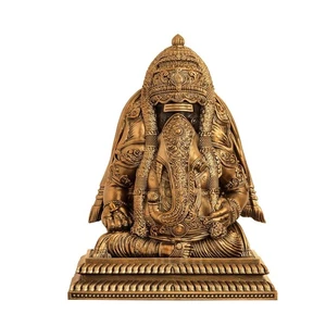 Pillayarpatti Karpaga Vinayagar Idol Heiliger Wunsch - Gewährung Ganesha Murti Schaustück - Bild 1 von 3