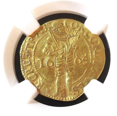 Países Bajos - Utrecht 1604/3 Gold Ducat KM-7.1 NGC AU-50 Foto 1 de 4