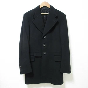 GUCCI Tom Ford period wool melton Chester coat 46R M size equivalent Black Men's - Picture 1 of 11