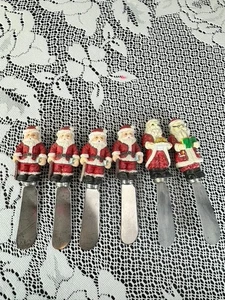 6 Stück Weihnachtsmann Streuer Käsemesser 2 Boston Lager Urlaub Dekor - Bild 1 von 7